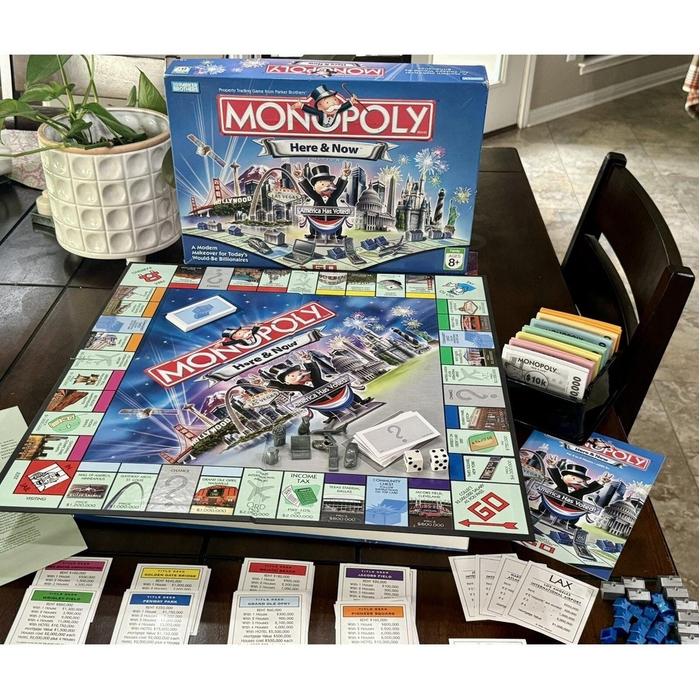 Parker Brothers Monopoly‎ Here & Now Edition Board Game 2006 Themed Complete